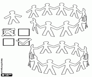 kolorowanka Nie do dyskryminacji