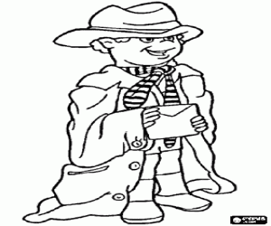 kolorowanka Dziecko z ubrania ojca