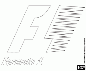kolorowanka Dziennik Formuły 1 Logo