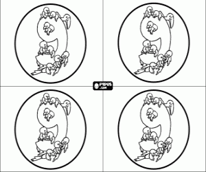 kolorowanka dziewięć urodziny, zaproszenia