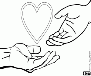 kolorowanka Dzień miłości