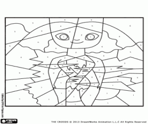 kolorowanka Eep Krudowie, Kolor w liczbach