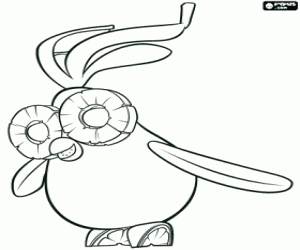 kolorowanka Egzotyczny ptak Fruit Cockatiel