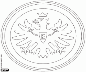 kolorowanka Eintracht Frankfurt logo