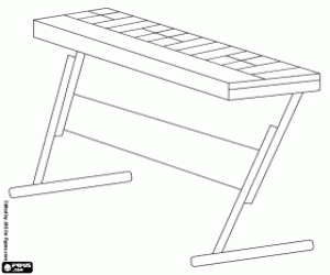 kolorowanka Elektronicznej klawiatury