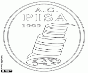 kolorowanka Emblemat AC Pisa