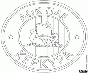 kolorowanka Emblemat AOK Kerkyra