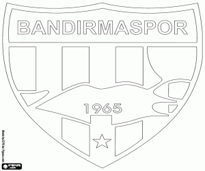 kolorowanka Emblemat Bandırmaspor