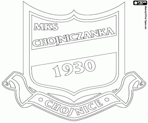 kolorowanka Emblemat Chojniczanka Chojnice