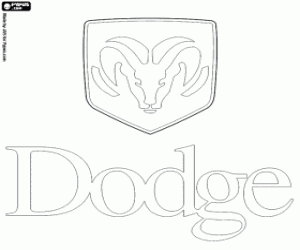 kolorowanka Emblemat Dodge