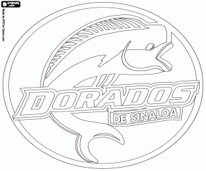 kolorowanka Emblemat Dorados de Sinaloa