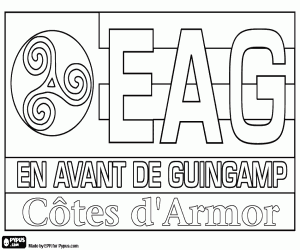 kolorowanka Emblemat EA Guingamp