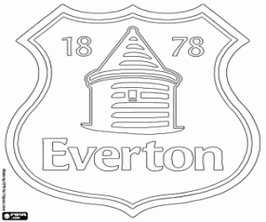 kolorowanka Emblemat Everton
