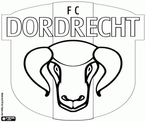 kolorowanka Emblemat FC Dordrecht