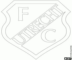 kolorowanka Emblemat FC Utrecht