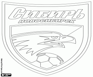 kolorowanka Emblemat FK Sibir Nowosybirsk