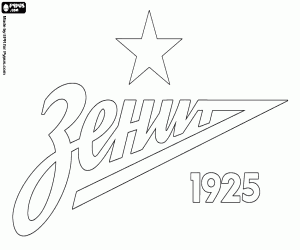 kolorowanka Emblemat FK Zenit