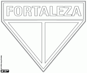 kolorowanka Emblemat z Fortaleza EC