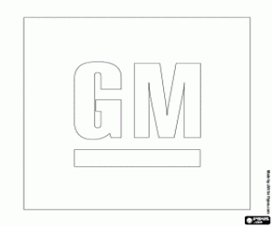 kolorowanka Emblemat General Motors