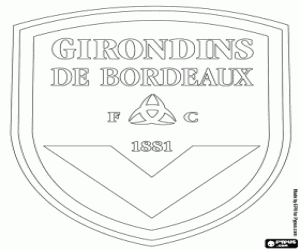 kolorowanka Emblemat Girondins Bordeaux