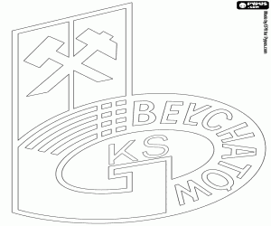 kolorowanka Emblemat GKS Bełchatów