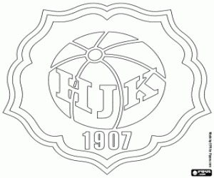 kolorowanka Emblemat HJK Helsinki