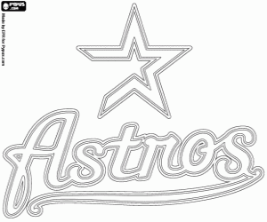 kolorowanka Emblemat Houston Astros