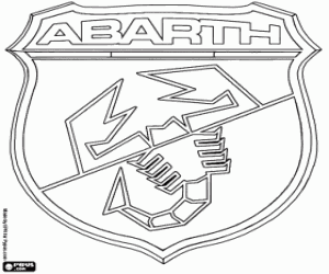 kolorowanka Emblemat marki Abarth