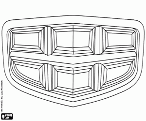 kolorowanka Emblemat marki Emgrand