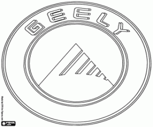 kolorowanka Emblemat marki Geely