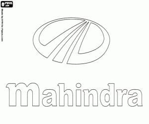 kolorowanka Emblemat marki Mahindra