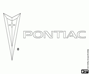 kolorowanka Emblemat marki Pontiac
