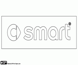 kolorowanka Emblemat marki Smart
