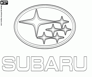 kolorowanka Emblemat marki Subaru