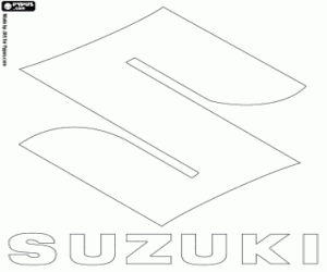 kolorowanka Emblemat marki Suzuki