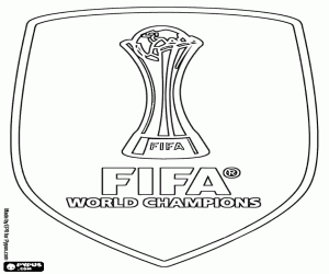 kolorowanka Emblemat Mistrza Świata FIFA