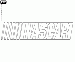 kolorowanka Emblemat NASCAR