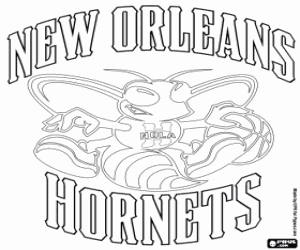 kolorowanka Emblemat New Orleans Hornets