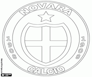 kolorowanka Emblemat Novara Calcio