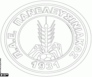 kolorowanka Emblemat Panelefsiniakos F.C.