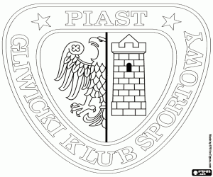 kolorowanka Emblemat Piast Gliwice