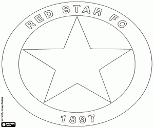 kolorowanka Emblemat Red Star FC