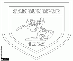 kolorowanka Emblemat z Samsunspor