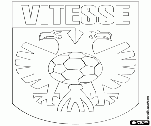 kolorowanka Emblemat SBV Vitesse Arnhem
