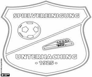 kolorowanka Emblemat SpVgg Unterhaching