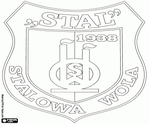 kolorowanka Emblemat Stal Stalowa Wola