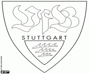 kolorowanka Emblemat VfB Stuttgart