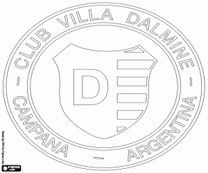kolorowanka Emblemat Villa Dalmine
