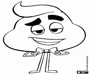 kolorowanka Emoji Poop, Rufa, postać