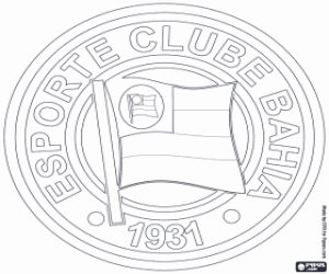kolorowanka Esporte Clube Bahia logo